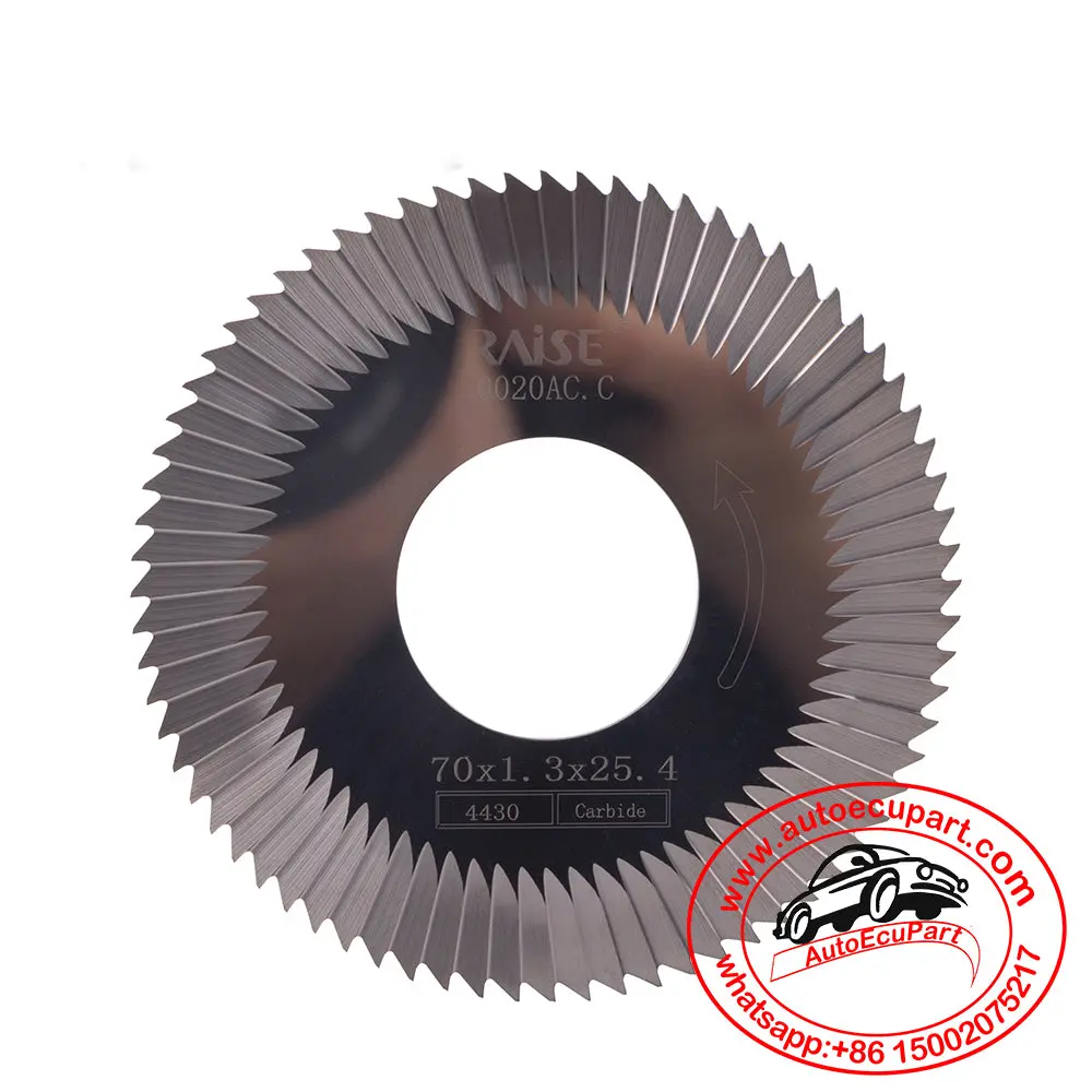 0020Ac.C 100E1 Carbide Tungsten Cutter 70*1.3*25.4Mm*72T Saw Blade For 100D, 100E, 100E1, 100F, 100F1 Key Cutting Machine 1