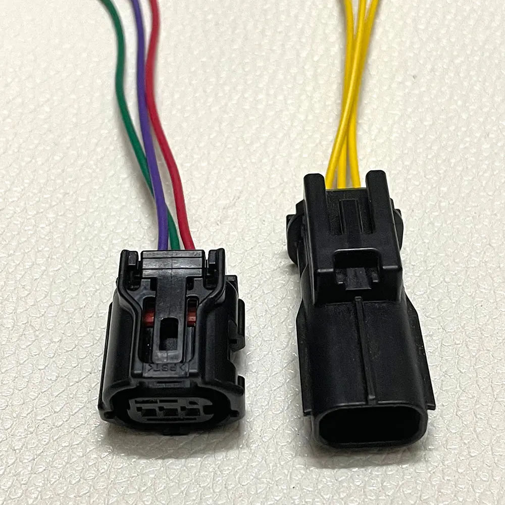 1 Pair Genuine Headlamp Light Regulation Connector Repair Plug For Toyota 90980-12353 / 12719 1
