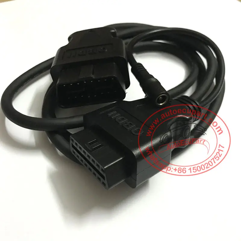1.5M Obd2 16 Pin Female To Male Extended Cable Extension Obdii Interface With 12V Power Connector 2