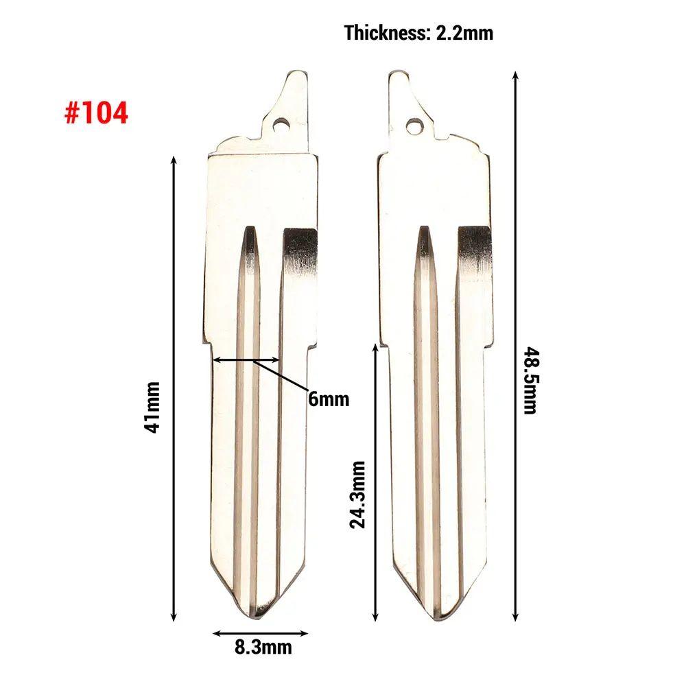#104 Remote Key Blade For Great Wall H5 1