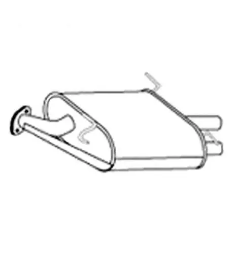 Rear Muffler Fits 2005 2006 Infiniti G35 Rear Wheel Drive 4 Door Sedan 1