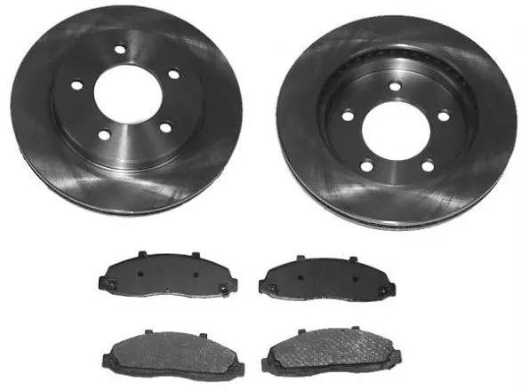 Fits For 2000-2004 Volvo S40 V40 Front Brake Rotor Ceramic Pads Kit Rotors 1