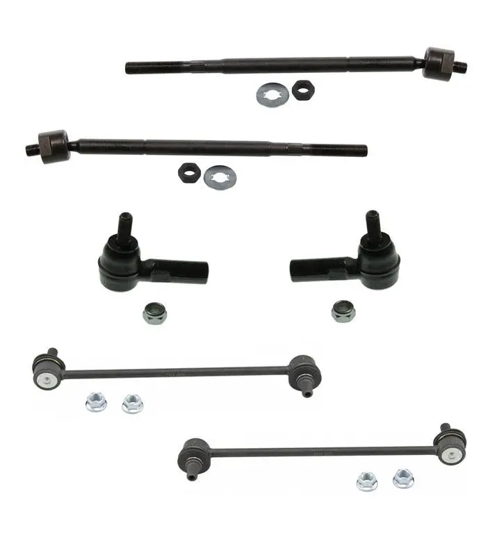Pontiac Vibe 03-08 1.8L Fwd Front Inner Outer Tie Rods & Sway Bar Links 6Pc Kit 1
