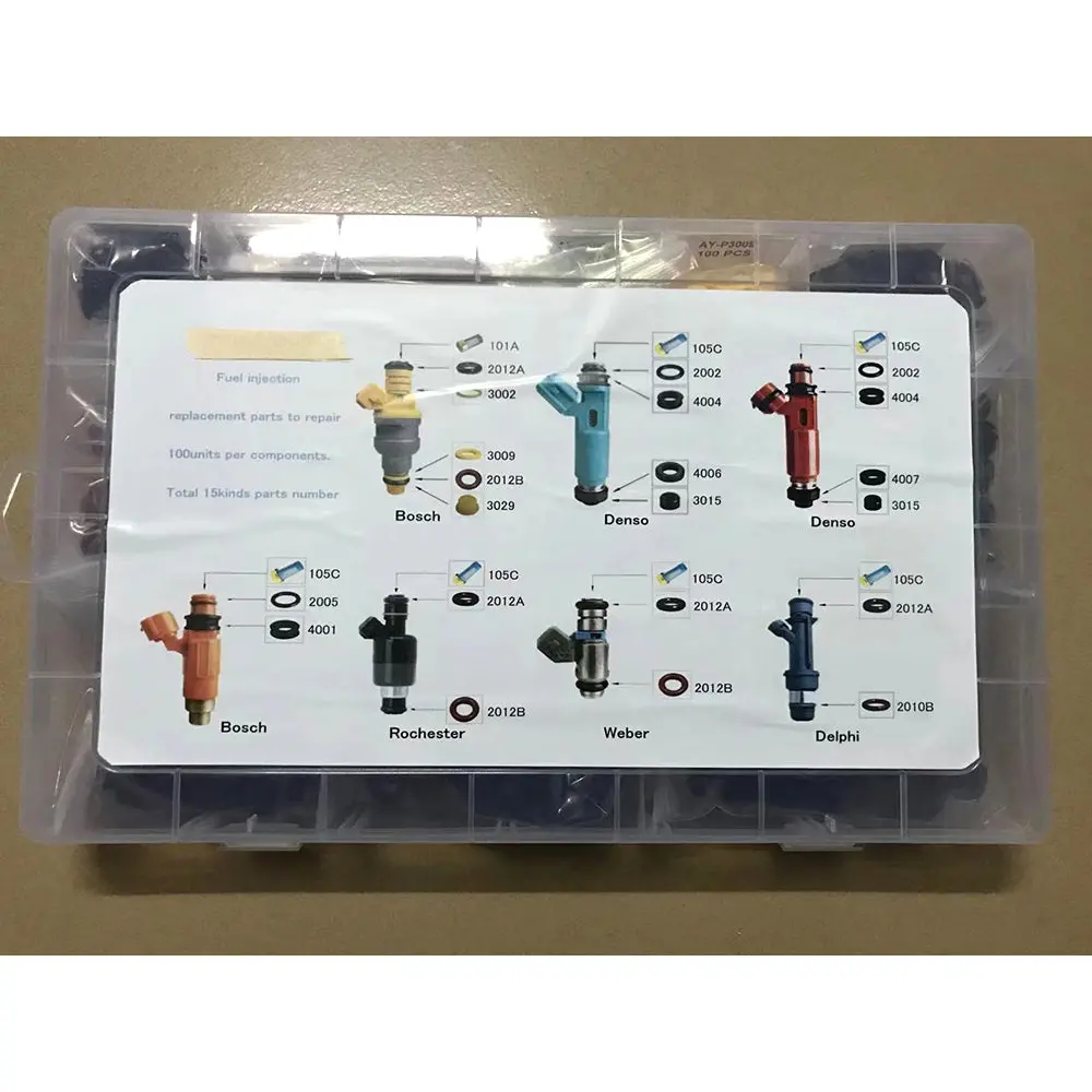 16Kinds/Kit Universal Fuel Injector Repair Kit Injection Repair Spare Parts 1