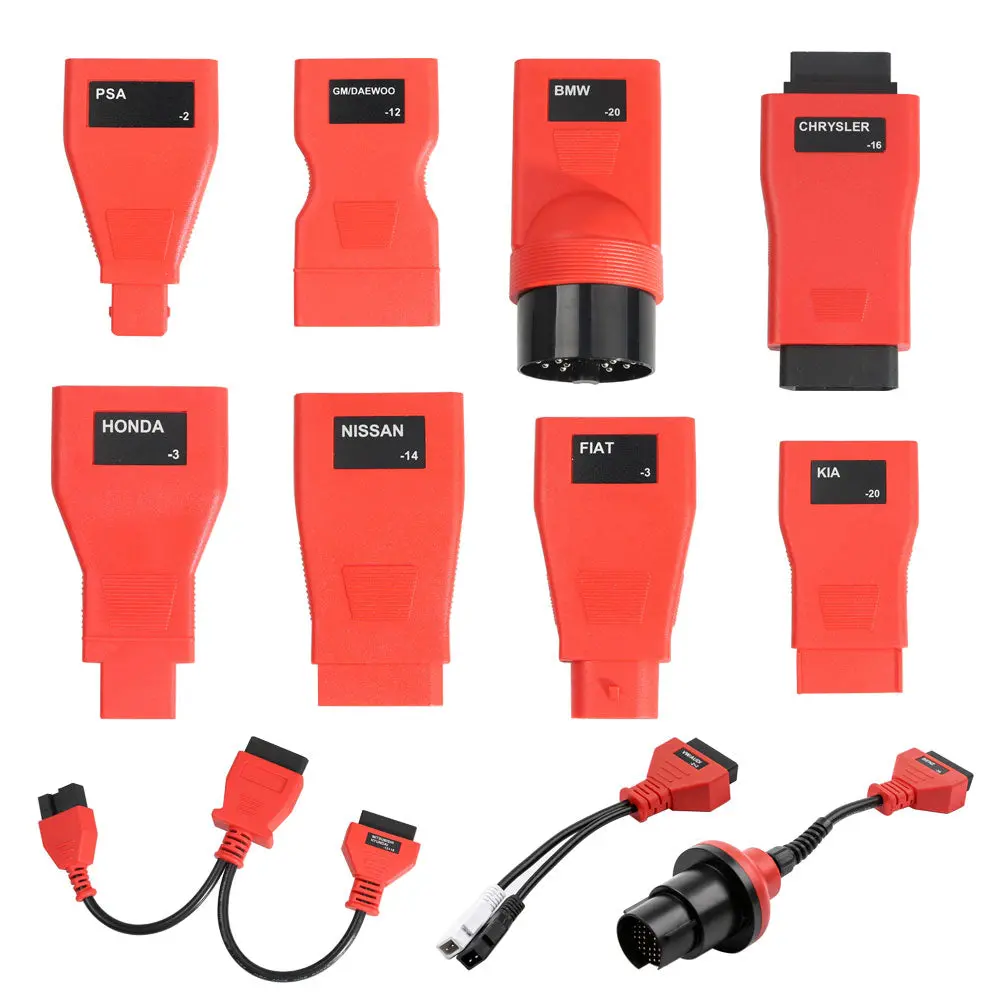 Full Set Obdii Cables And Connectors Of Autel Maxidas Ds808 (Only Cables And Connectors) 1