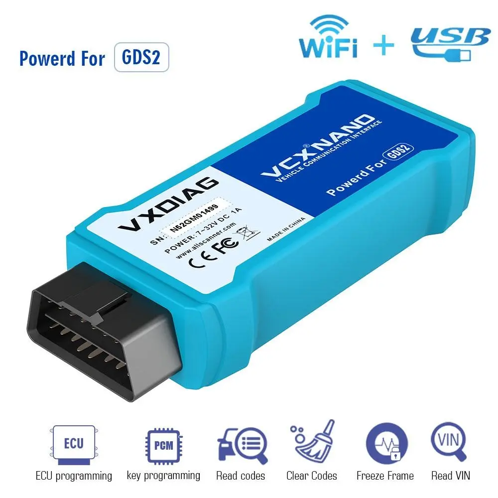 Vxdiag Vcx Nano For Gm/Opel Multiple Gds2 And Tech2win Diagnostic Tool With Wifi 1