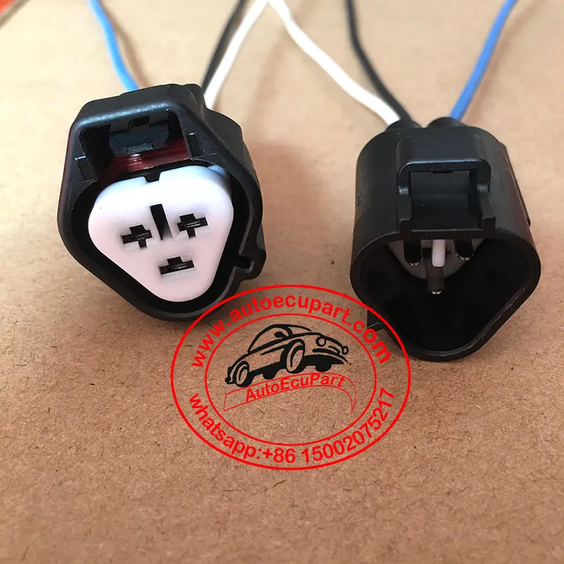 1 Pair Headlight Harness Cable Connector 3 Pin For Toyota Lexus 90980-11015/11016 1