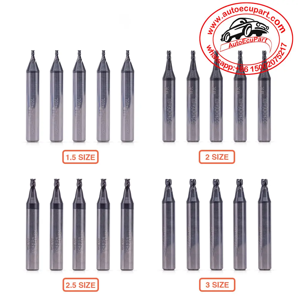 1Pcs Tungsten Carbide Steel End Milling Cutter Drill Bit Locksmith Tool For Vertical Key Machines 1