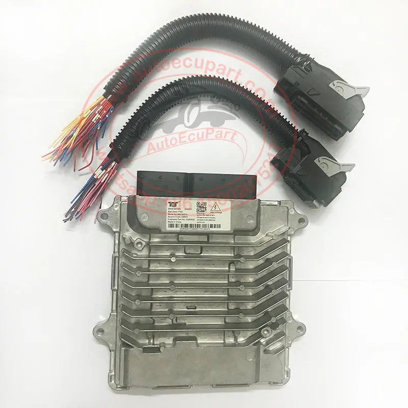 1Set Harness Connectors + Refurbished 35293524 88K91207 880190374 Isf2.8 Ecm Ecu For Foton Funland 2016 Engine Computer 1
