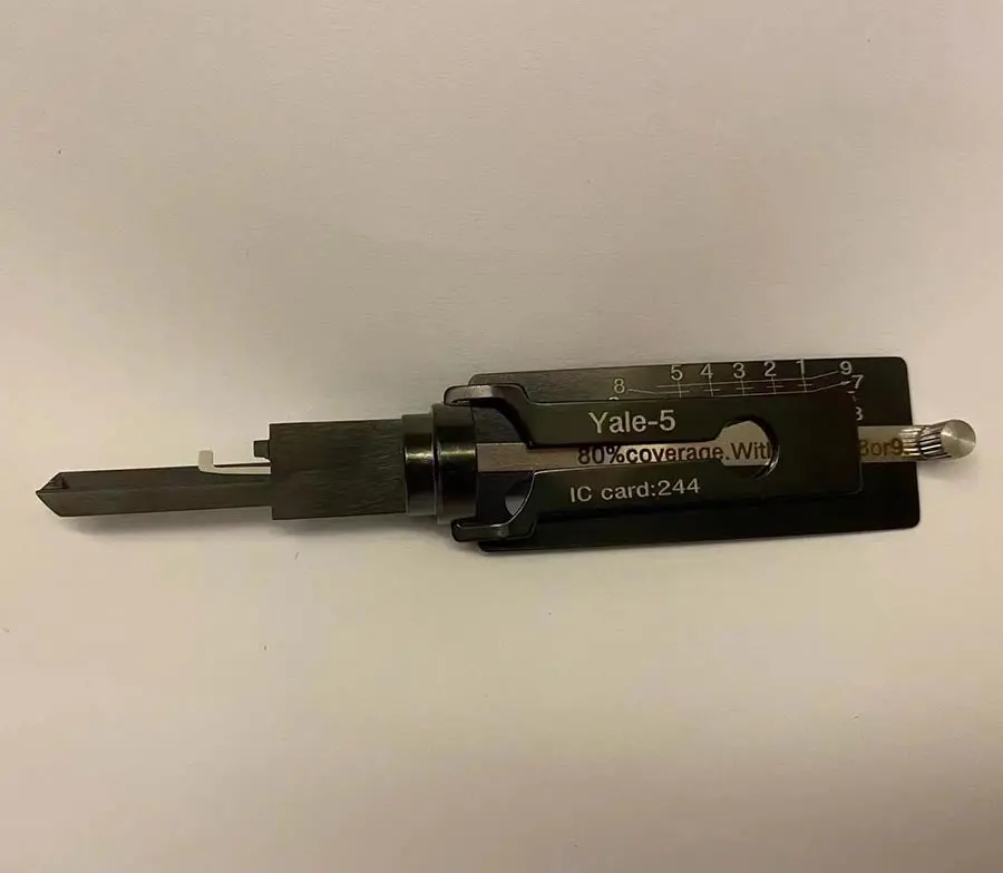 2-In-1 Lock Pick Decoder 5-Pin- Yale Keyway Tool 1