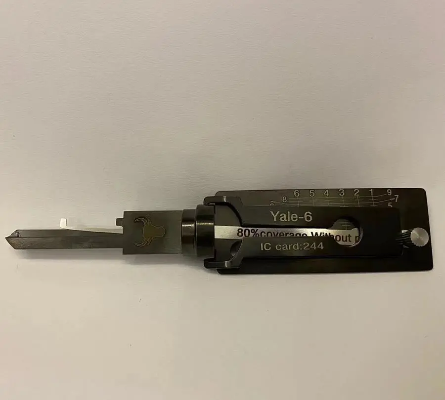 Yale-6 Yale6 2-In-1 Lock Pick Decoder Yale Keyway Tool 1