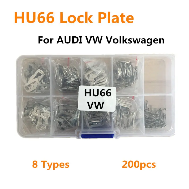 200Pcs Hu66 Car Lock Reed Lock Plate For Audi Volkswagen Lock Cylinder Repair 1