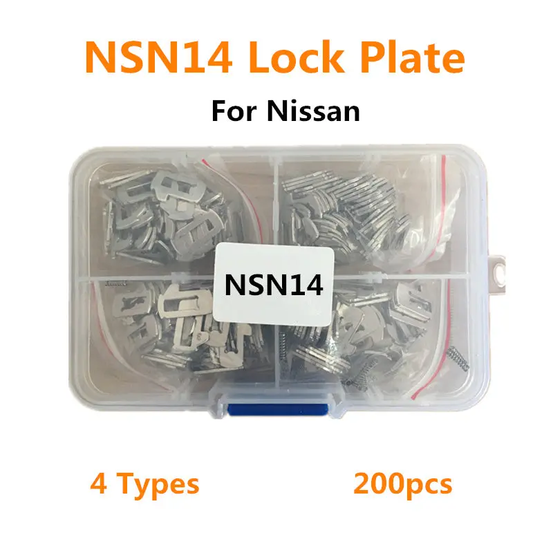 200Pcs Nsn14 Car Lock Reed Lock Plate For Nissan Lock Cylinder Repair Locksmith Tool 1