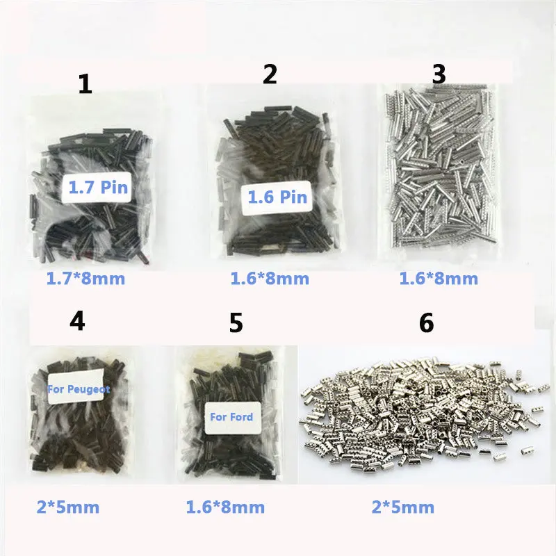 200Pcs Car Flip Key Pins Bolt Remote Key Screw  Retaining Pin Auto Key Blade Fixing Connector 1