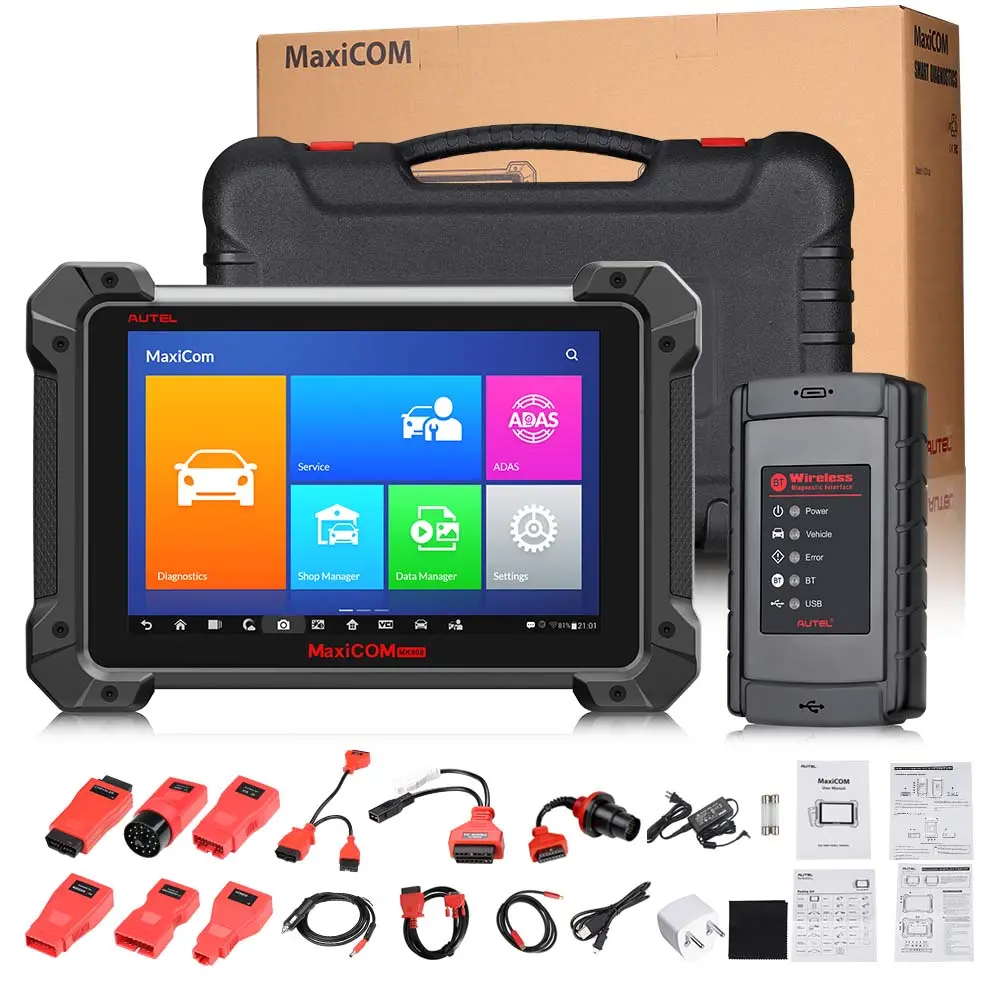 100% Original Autel Maxicom Mk908 All System Diagnostic Tool Support Ecu/Key Coding Updated Version Of Maxisys Ms908 1