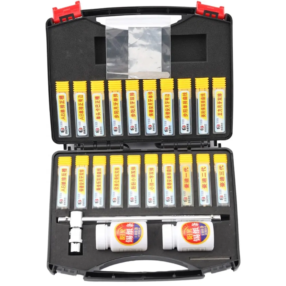 20Pcs/Kit Yhb Ab Kaba Lock Hard Tin Foil Tools Punching Soft Locksmith Tool 1