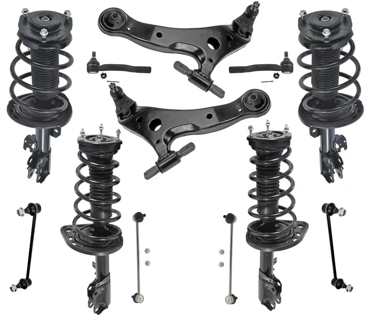 Front & Rear Struts Control Arms Tie Rods Fits Toyota Camry Hybrid 07-11 12Pcs 1
