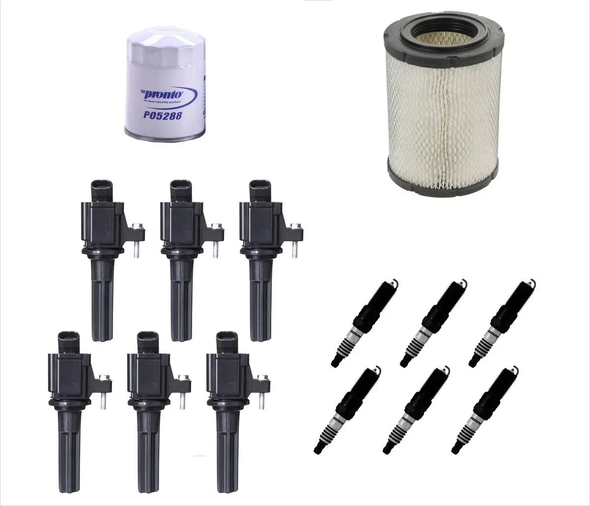 Filters Ignition Coils Platinum Plugs Fits For 06-09 Chevrolet Trailblazer 4.2L 1