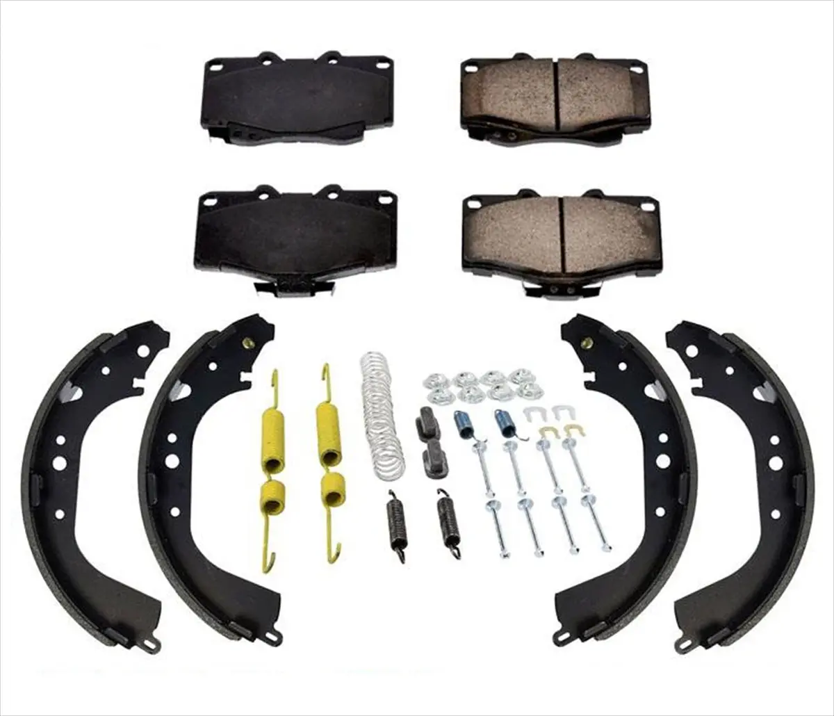 Front Ceramic Pads & Brake Shoes Brake Springs For Toyota 4 Runner 1996-2000 1