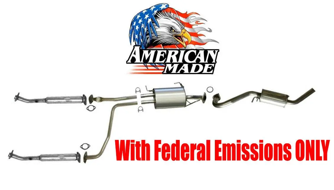 Exhaust System For Nissan Pathfinder 96-00 With Federal Emissions Read Label 1