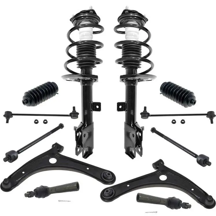 Front Struts Control Arms Tie Rods & Links For Jeep Patriot & Compass 2016-2017 1