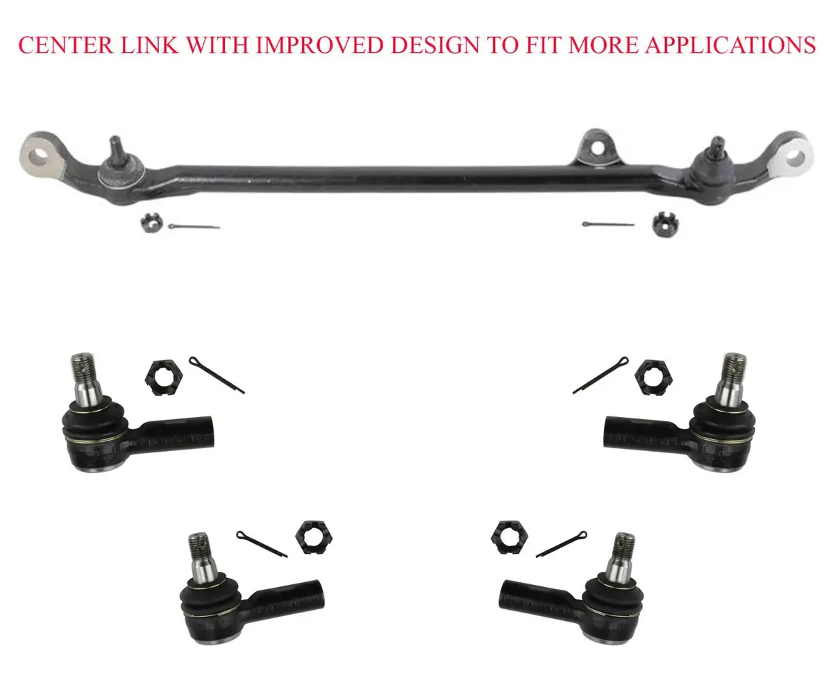 Center Link Inner & Outer Tie Rods Fits For 91-97 Rodeo 92-02 Trooper 5Pc Kit 1
