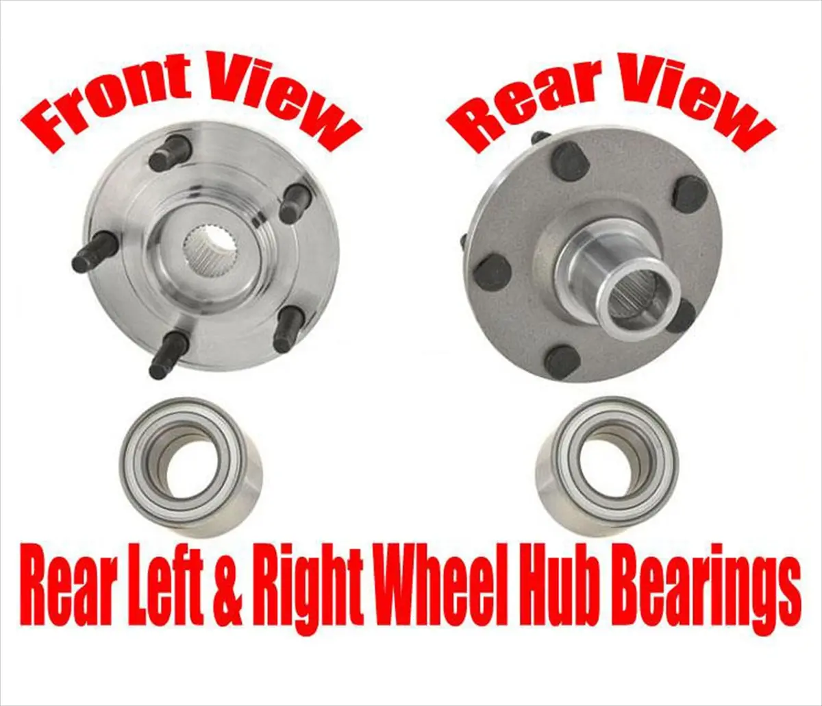 Rear Wheel Bearing & Hub Kits For Ford Escape 2001 2010 2011 2012 4 Wheel Drive 1