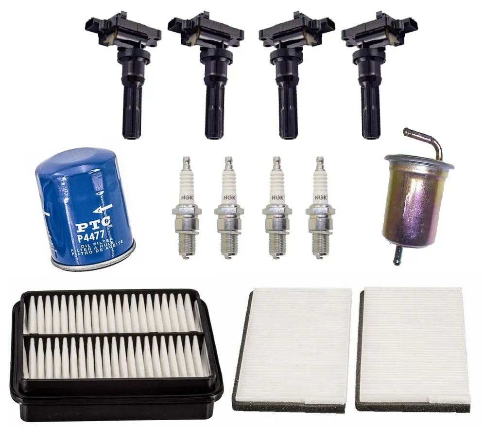 Direct Ignition Coils Spark Plugs & Filters For Chevrolet Tracker 2.0L 1999-2003 1