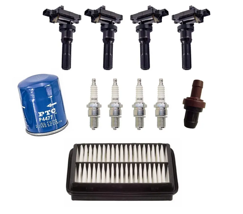 Direct Ignition Coils Spark Plugs & Filters For Suzuki Aerio 2.3L 2004 2005 2007 1