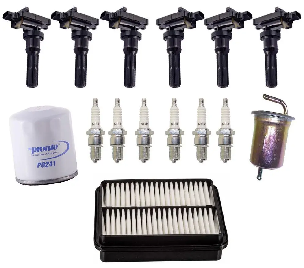 Direct Ignition Coils Spark Plugs & Filters For Chevrolet Tracker 2.5L V6 01-04 1