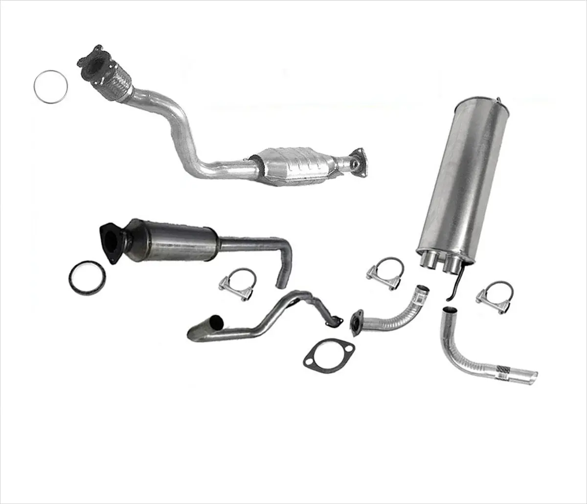 Eng Flex Pipe Converter Muffler Exhaust Pipe System For 97-98 Gm Malibu 2.4L 1