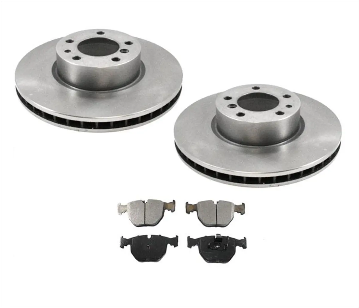 Front Brake Rotors & Ceramic Pads For Bmw 740I 740Il 1995 1996 1997 1998 99 2001 1