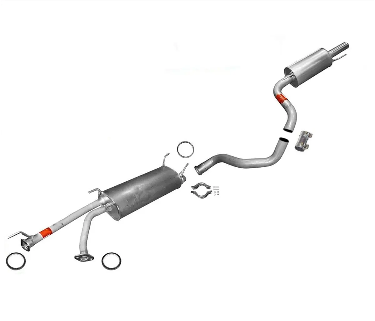 Exhaust System Muffler Pipes W/ Gaskets & Clamps For Toyota 01-07 Sequoia 4.7L 1