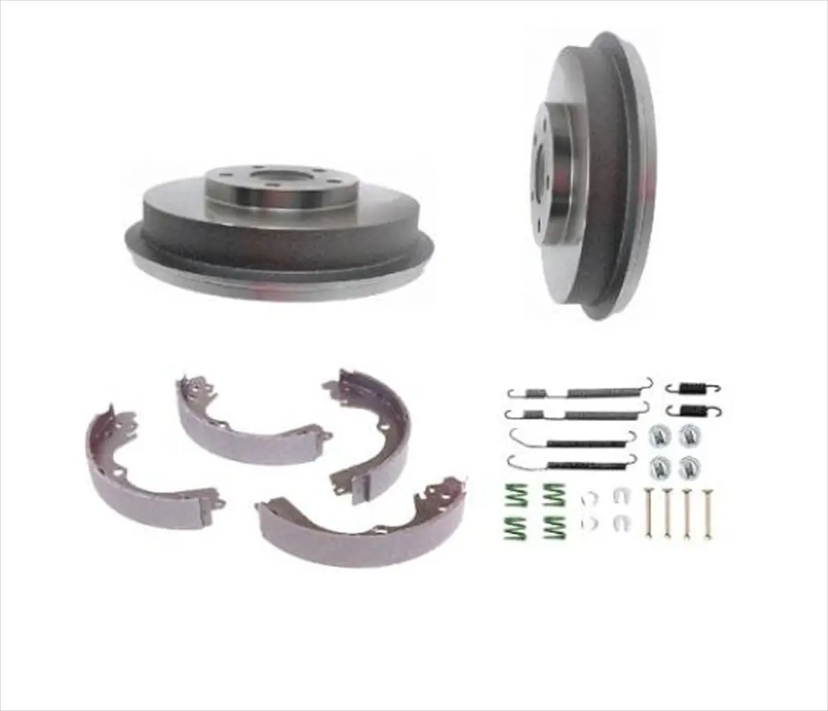 Rear Brake Drums Brake Shoes & Hardware Springs For 1995-1998 Legacy W/O Abs 1