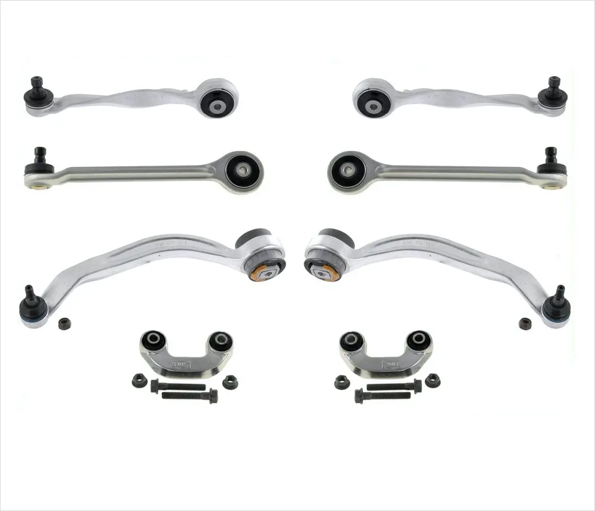 Front Upper & Lower Rearward & Forward Arms & Links Fits 00-04 Audi A6 Quattro 1
