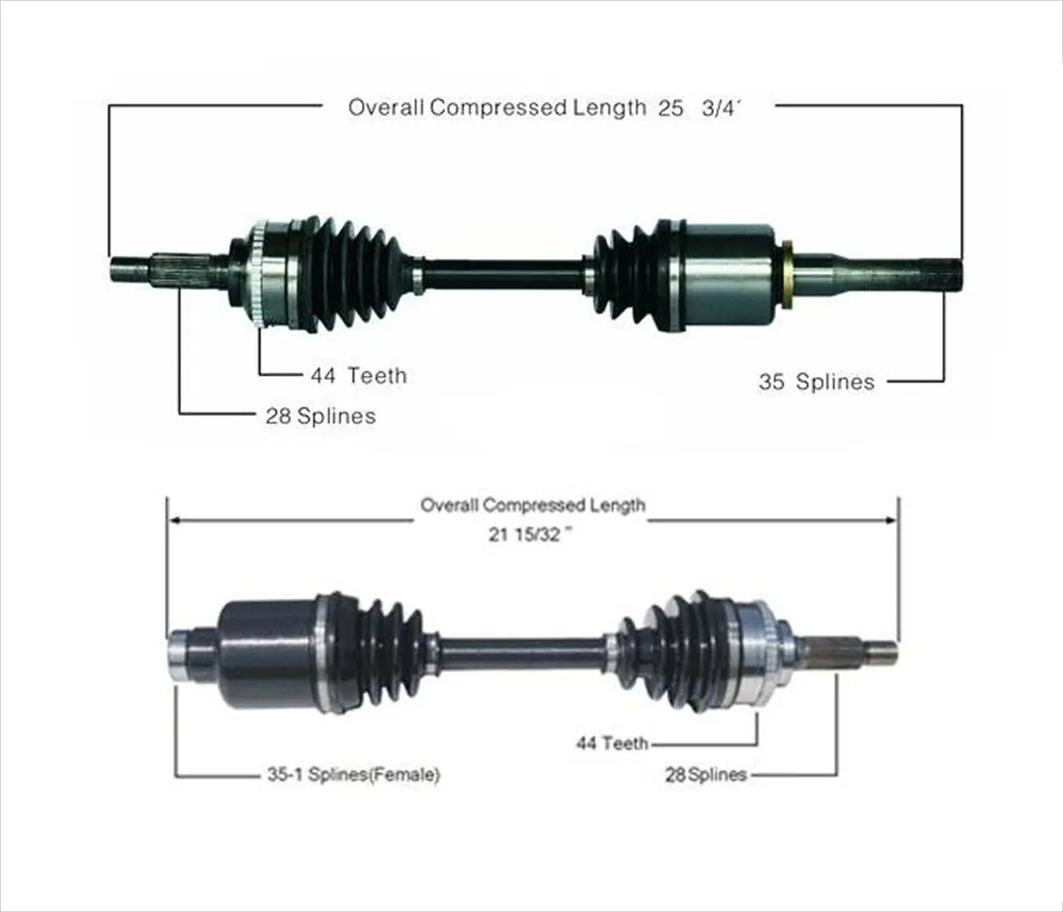Cv Drive Axle Shafts Fits Ford 01-08 Automatic Trans 3.0L V6 Ford Escape 1
