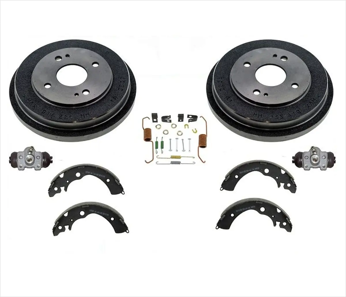 Rear Brake Drums Brake Shoes Springs Cylinders For Honda Accord 1991-2002 1