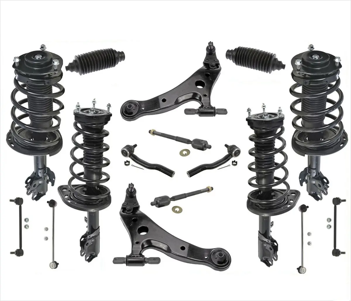Front & Rear Struts W/ Control Arms Tie Rods + Links 18Pcs For Toyota Camry 3.5L 1