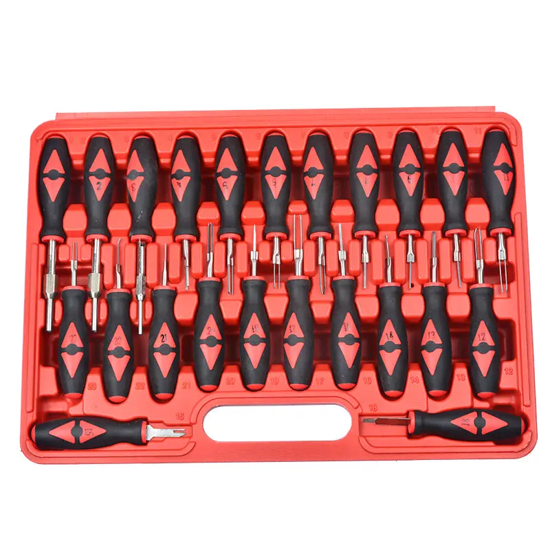 23Pcs Professional Universal Terminal Release Removal Tool Set Wiring Connector Crimp Pin Extractor For Ford Vw Bmw Hyundai Toyota 2