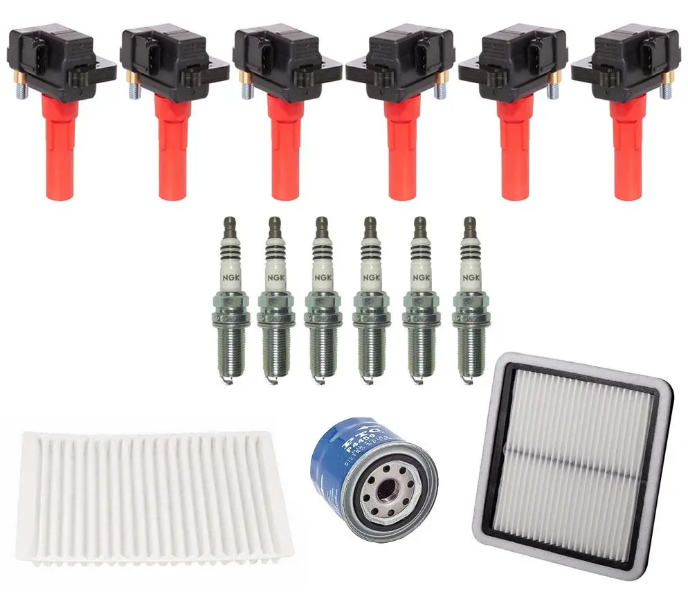 Ignition Coils Iridium Spark Plugs & Filters For Subaru Tribeca 3.6L 2010-2014 1