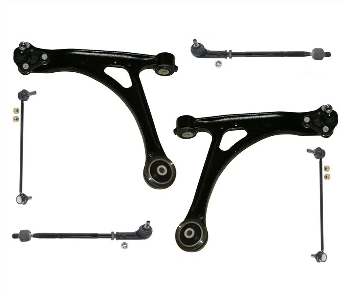 Front Lower Arms Tie Rods Links For Audi Tt & Tt Quattro 1999 2000 2001 2006 1