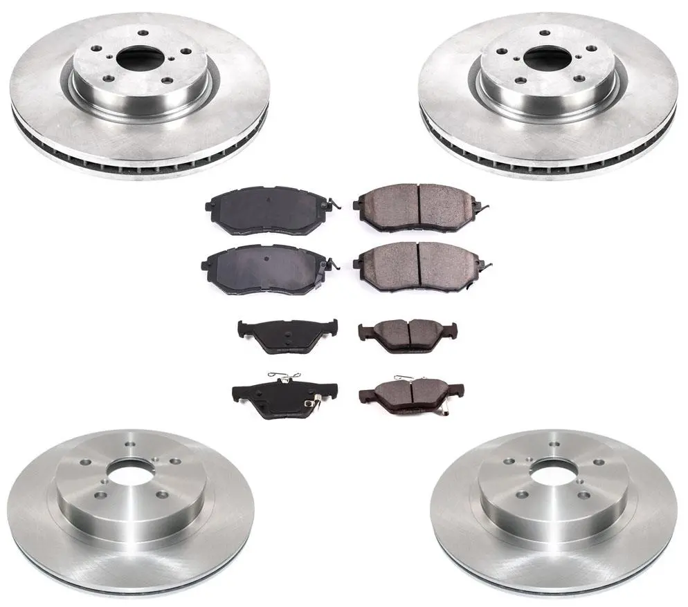 Front & Rear Disc Brake Rotors Ceramic Pads For Subaru Outback 2016 2018 2019 1