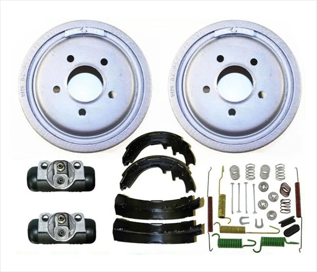 Rear Drums Shoes Spring Wheel Cyl. For 4 Wheel Drive Ford 03-09 Ranger W10" Drum 1