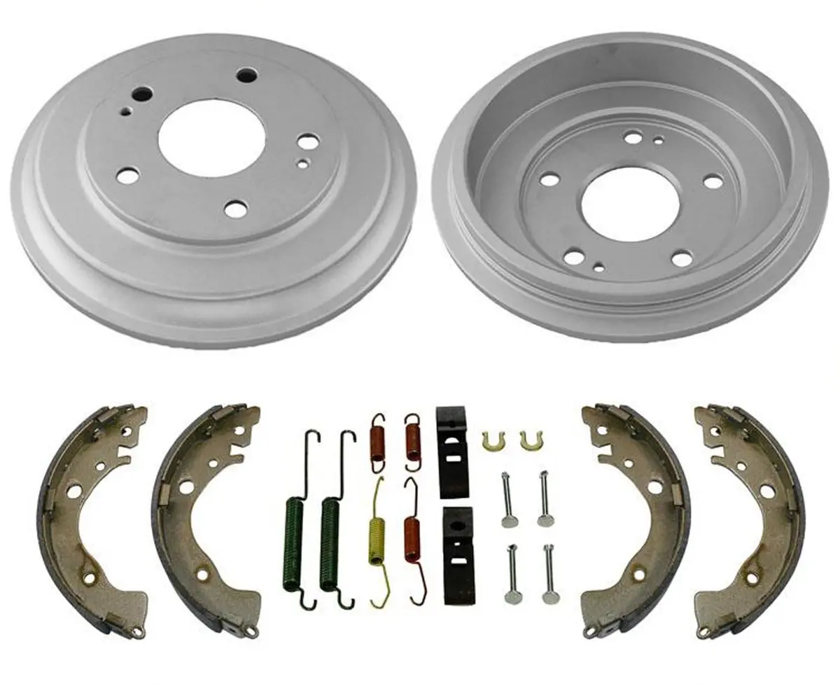 Rear Brake Drums Brake Shoes Spring For Honda Civic 2006 2008 2009 2011 2015 1