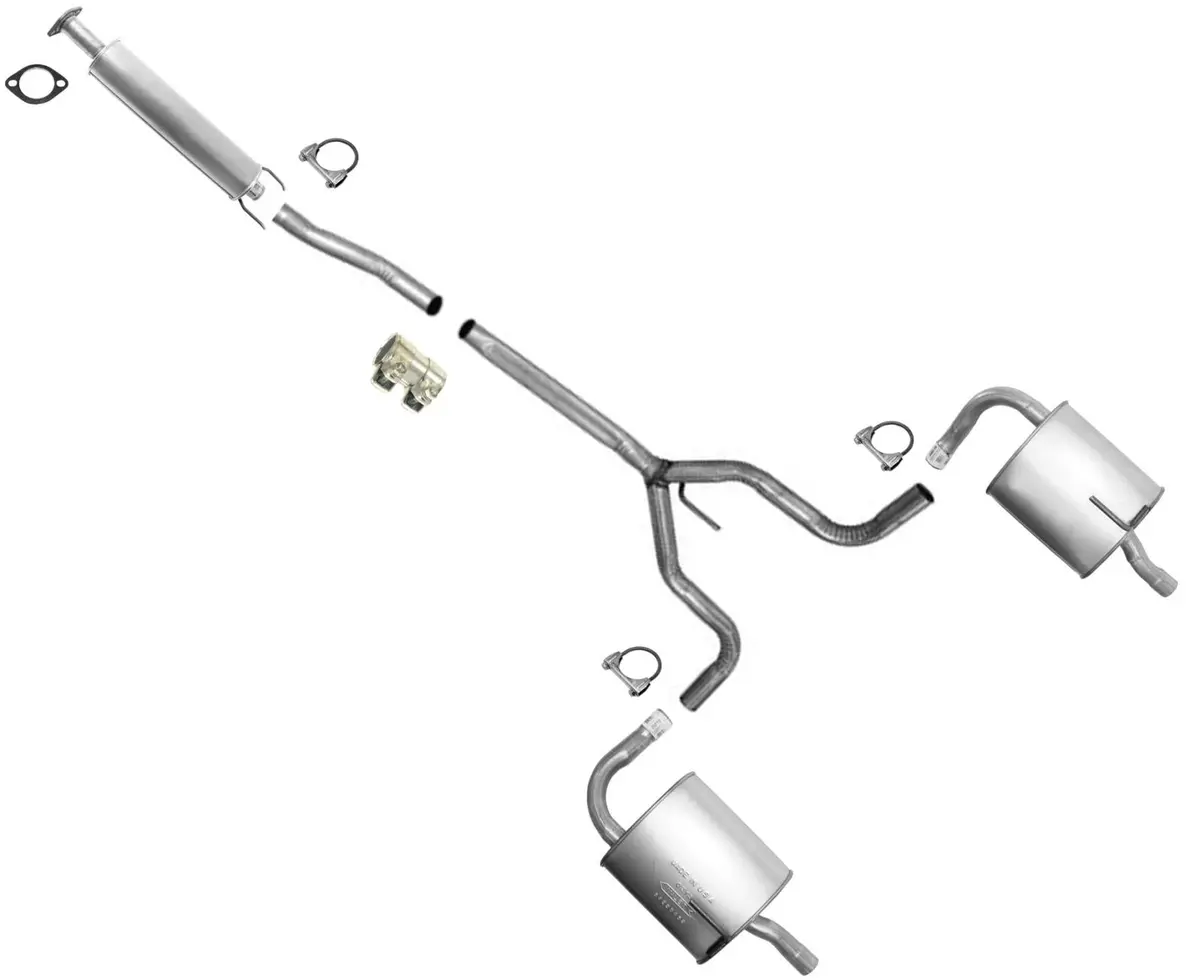 New Exhaust System Pipe Dual Muffler For 2010-2018 2.5L Nissan Altima 4 Door 1