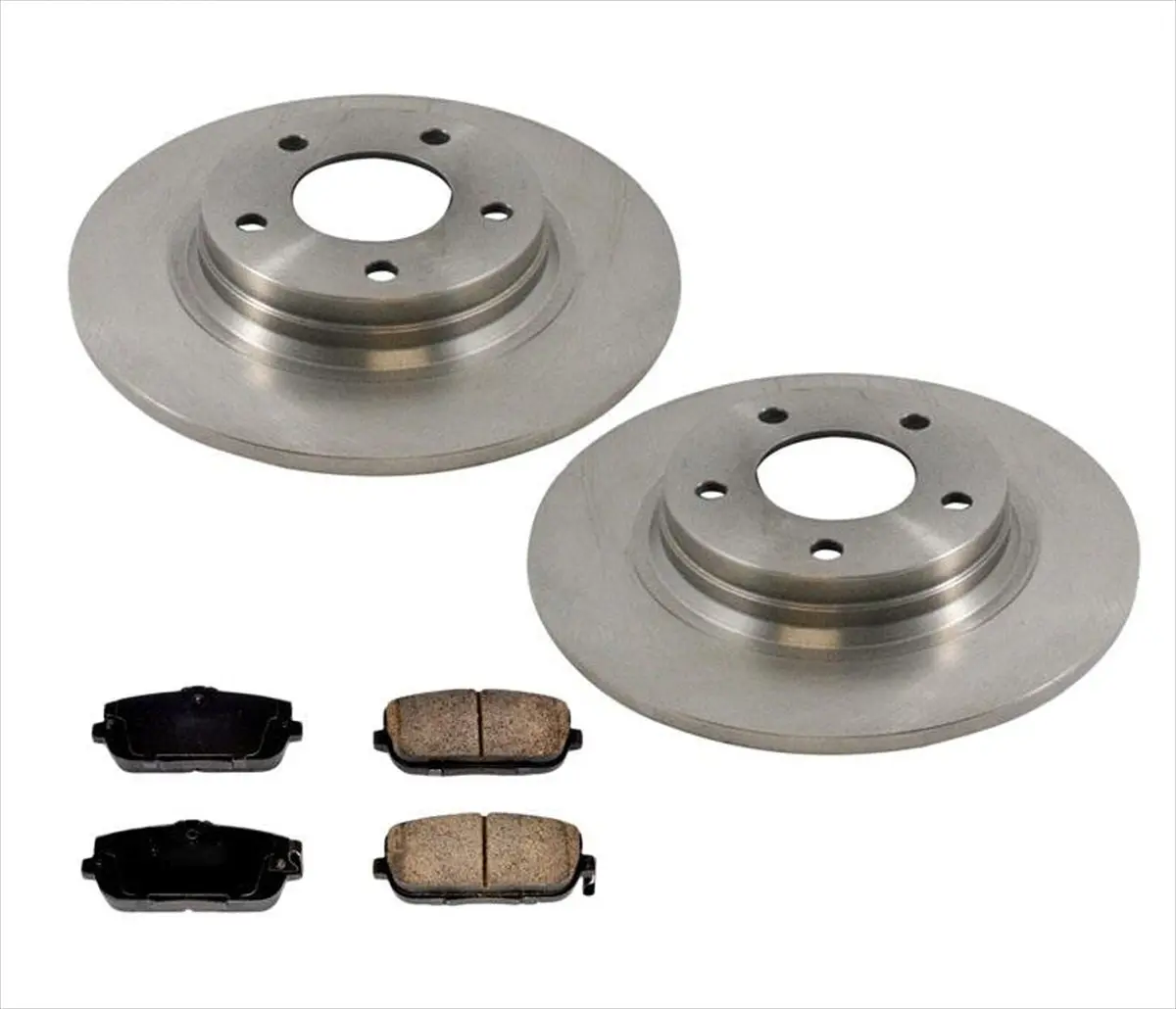 Fits For 2006-2015 Miata Mx5 Rear Brake Rotors Ceramic Brake Pads 3Pc Kit 1