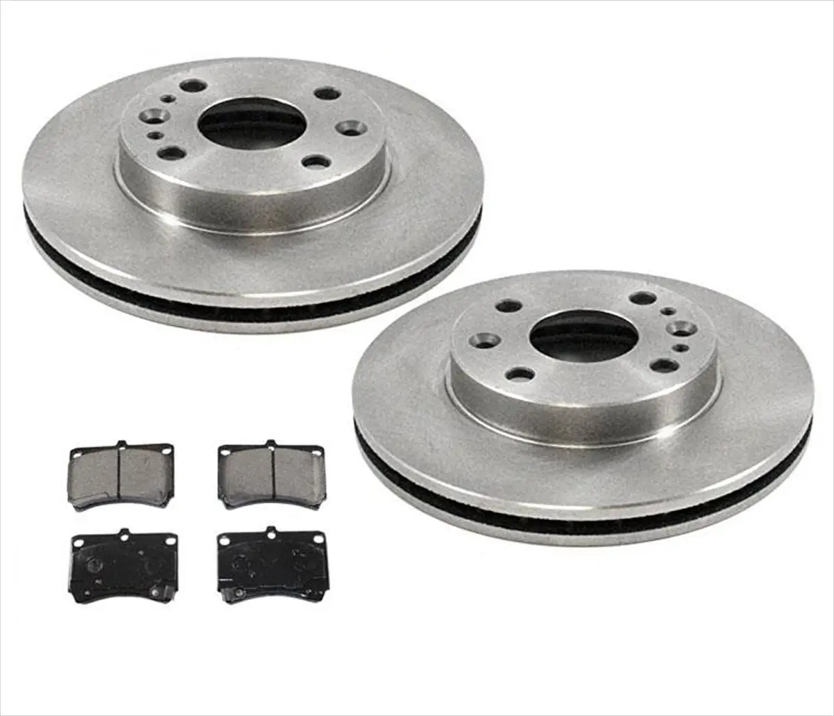 Fits For 2000 2001 2002 Kia Rio Front Disc Brake Disc Rotors With Ceramic Pads 1