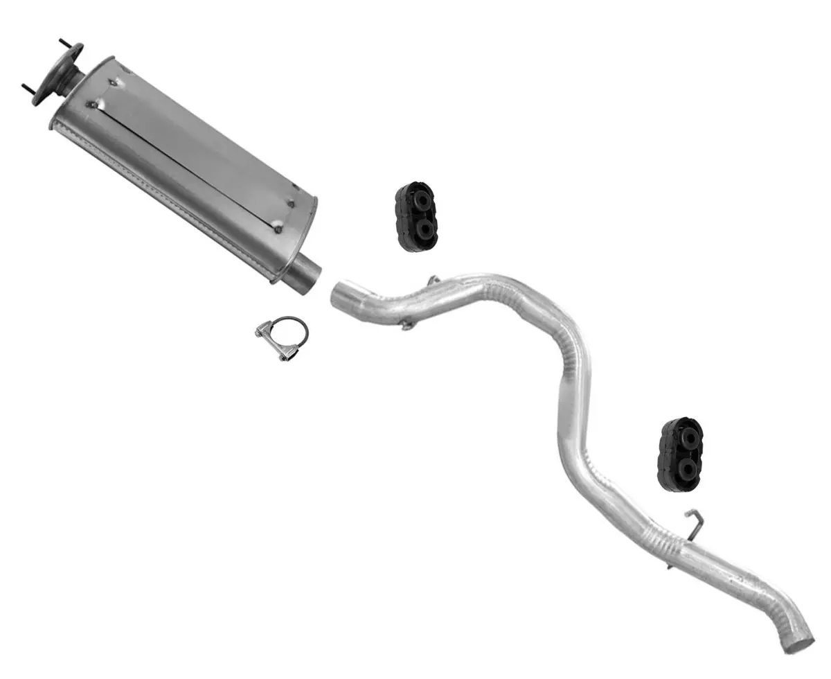 Muffler Pipe Exhaust System For Jeep Wrangler 2.4L 2.5L 4.0L 2001 2004 2005 2006 1