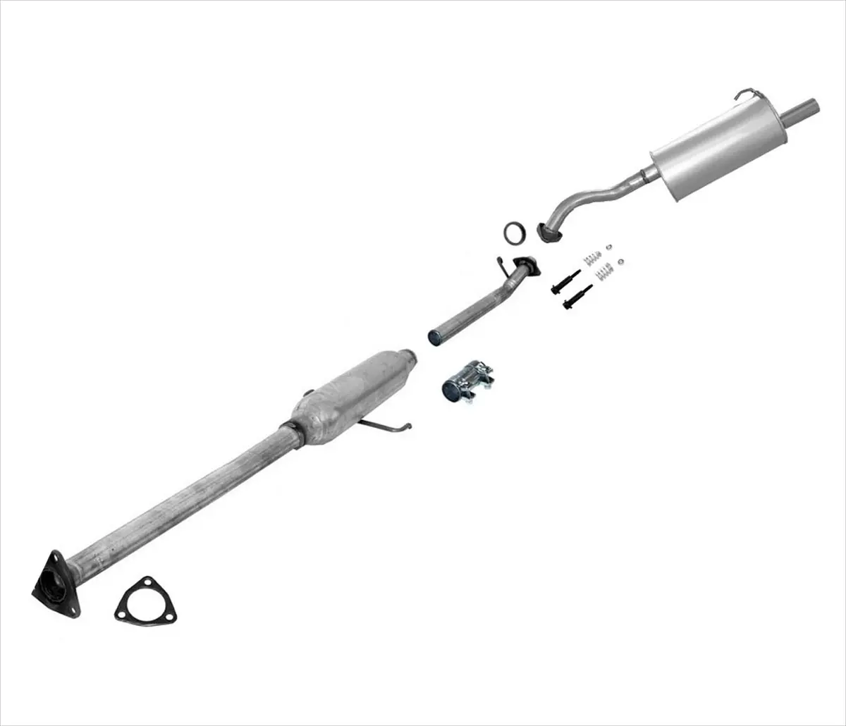 Middle Resonator Pipe & Muffler Exhaust System For Honda Crv Cr-V 2.4L 02-04 1