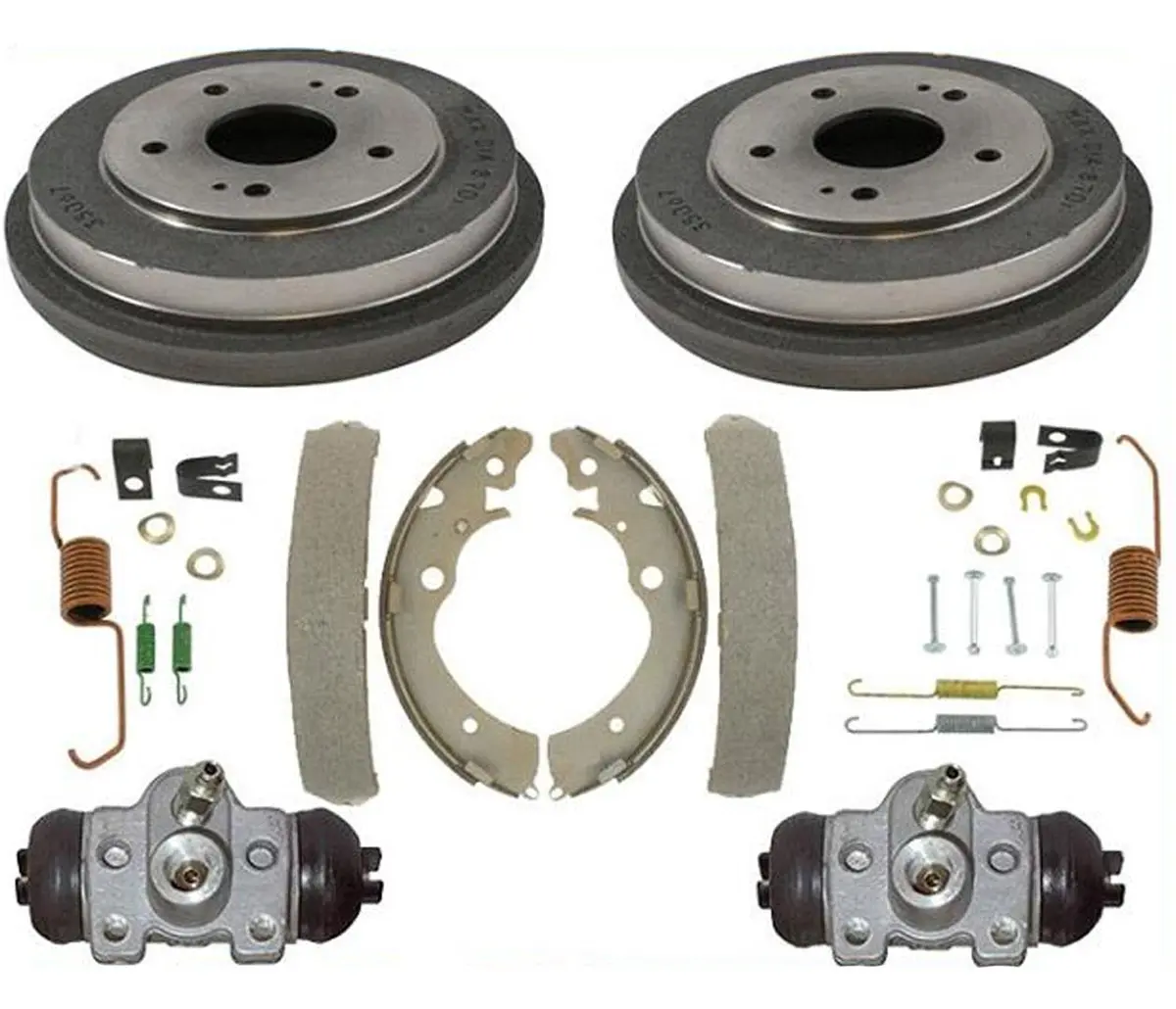 Rear Drums Brake Shoes Spring Kit Wheel Cylinders For Honda Crv 1997 1998 2001 1